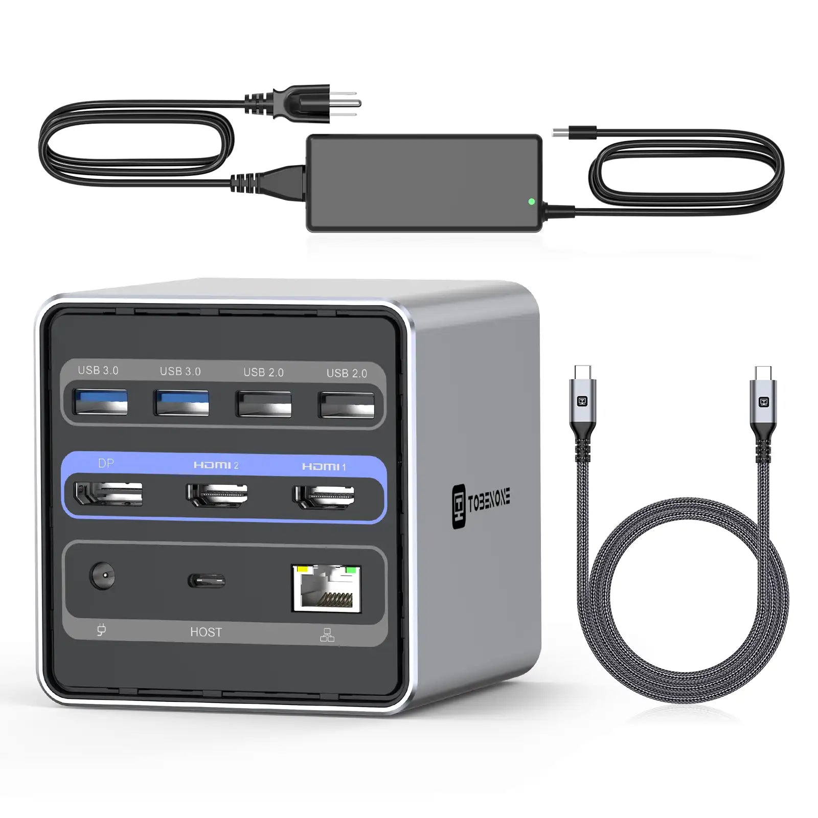 15 In 1 TobenONE USB C Docking Station Dual Monitor Dock UDS032
