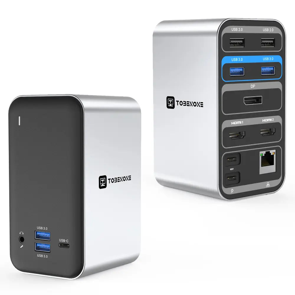 TOBENONE USB C dual monitor docking station