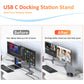 UDS022 USB C Docking Station Multi-Compatibility Laptop Dock Stand 