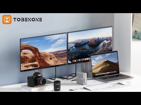〇Ha左1091 未使用 TOBENONE USB C ドッキングステーション Amazon.com: TobenONE USB C Docking Station Dual/Triple