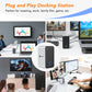 plug and play docking station perferct for meeting work family film game etc