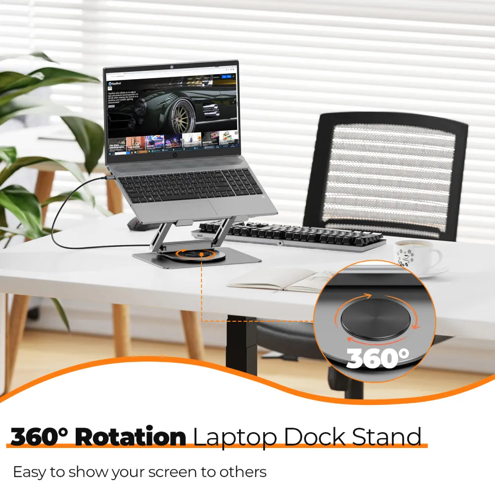 tobenone laptop dock stand 360° rotation
