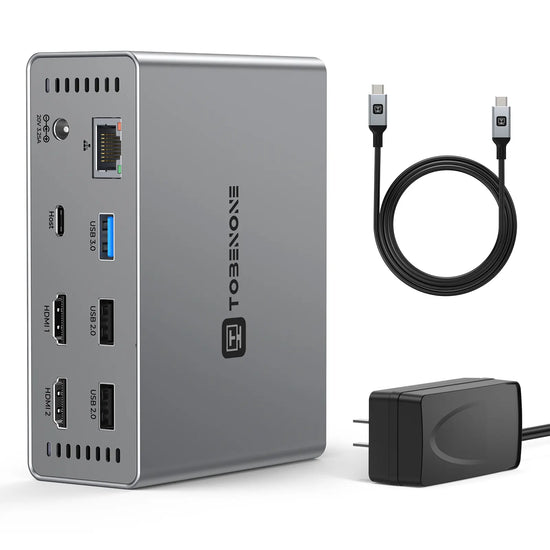 tobenone usb c docking station dual monitor laptop dock With Power Supply